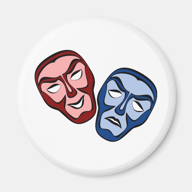 Imã Máscaras de Teatro Clássico (Frente)