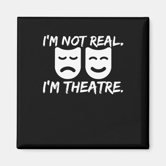 Imã Máscaras de teatro divertidas para diretor de prod (Frente)