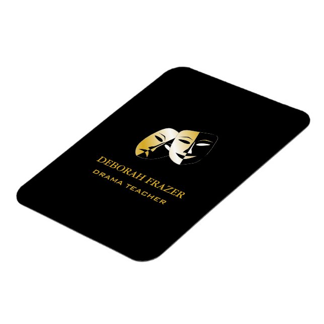 Ímã Máscaras de teatro em preto (Left Side)