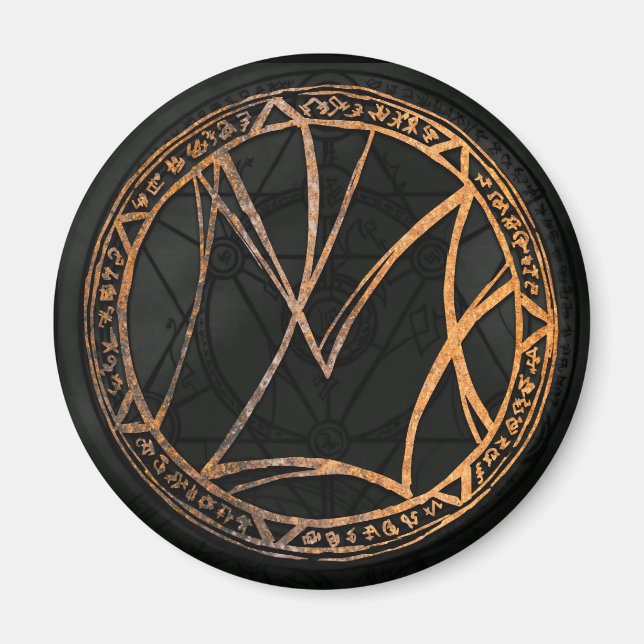 Imã Máscaras do logotipo abaixo (Frente)