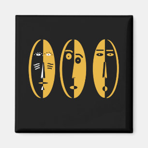 Imã máscaras modernas abstrato