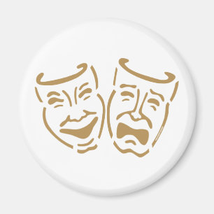 Imã Máscaras simples do drama