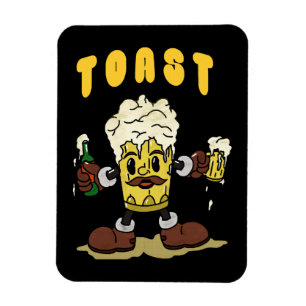 Ímã Mascote da Torrada de Cerveja