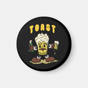 Imã Mascote da Torrada de Cerveja