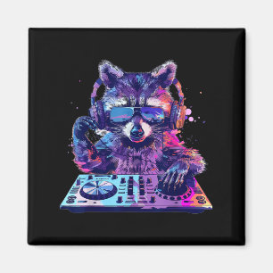 Imã Mascote Dj Edm Techno House Música Animal Engraçad