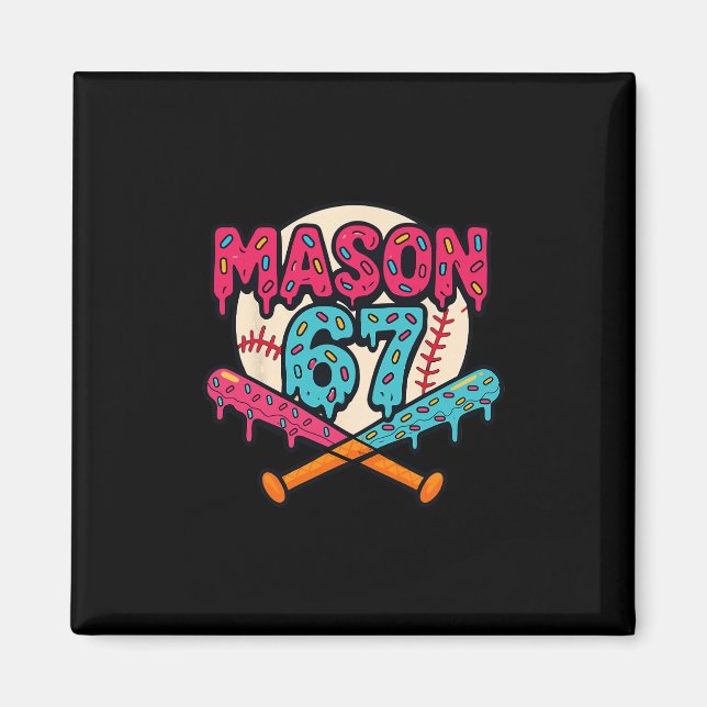 Imã Mason 67 Funny Ice Cream Drip Sell Meme Graphic  (Frente)