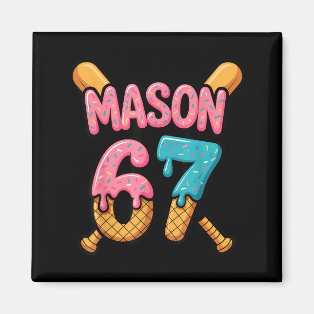 Imã Mason 67 Ice Cream Drip Baseball  (Frente)