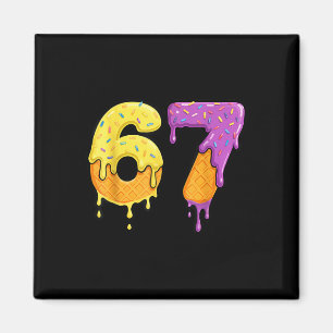 Imã Mason 67 Sorvete Gotejamento Meme Six Seven Engraç