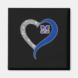 Imã Mason Bulldog Logotipo Diamond Heart Hs