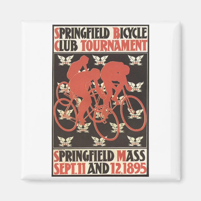 Imã Massa de Springfield. Torneio de Bicicletas 1895 (Frente)