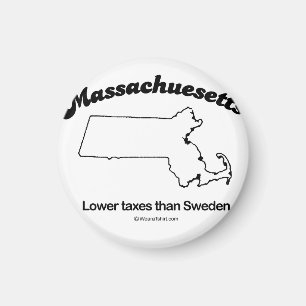 Imã MASSACHUSETTS - de "DIVISA" T-shir do ESTADO