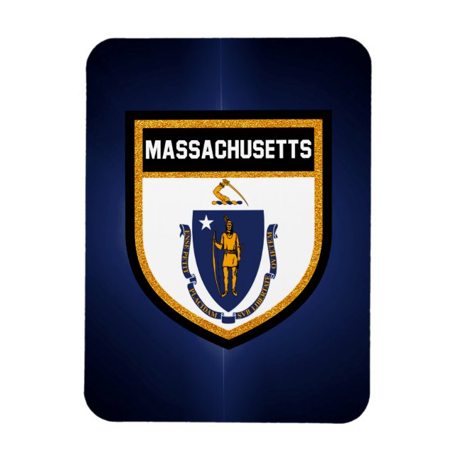 Ímã Massachusetts Flag (Vertical)