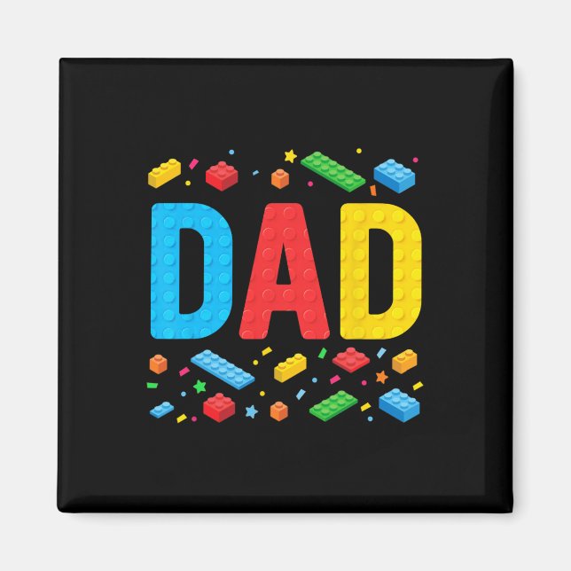 Imã Master Builder Building Bricks Blocks Famílias Fae (Frente)