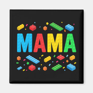 Imã Master Builder Building Bricks Bloqueia Mãe Engraç