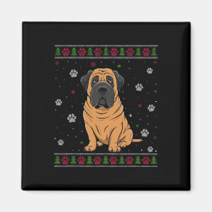 Imã Mastiff Christmas Sweet Xmas Pet Animal Dog Love