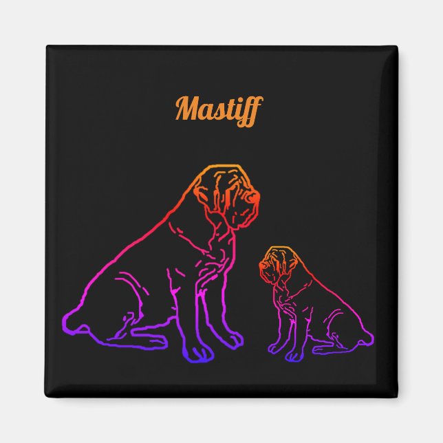 Imã Mastiff Pilou Magnet (Frente)