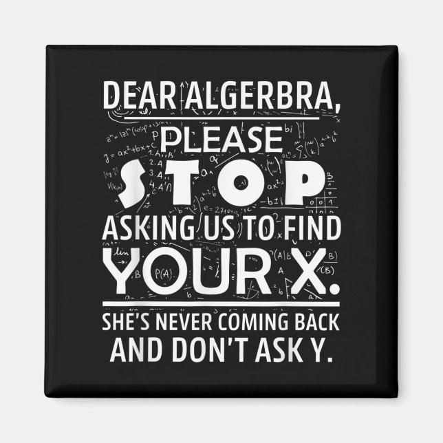 Imã Matemática Divertida Para Amantes da Matemática Ne (Frente)