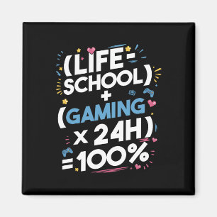 Imã Matemática Divertida para Gamer Adolescente – Fórm