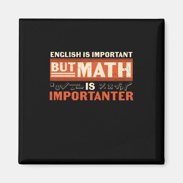 Imã Matemática do professor de matemática é importante (Frente)