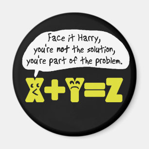 Imã Matemática engraçada do problema
