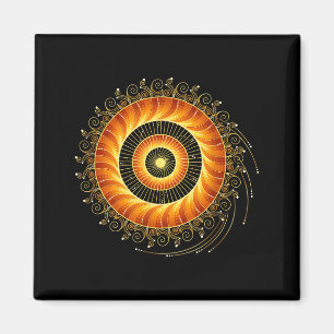 Imã Matemática Espiral Geometria Sagrada Fibonacci Man