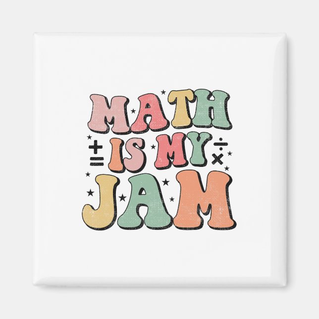 Imã Matemática Groovy É Minha Paixão Primeiro Dia De V (Frente)
