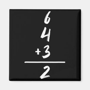 Imã Matemática Inspirada no Beisebol 6 4 3 2 Jogada Du