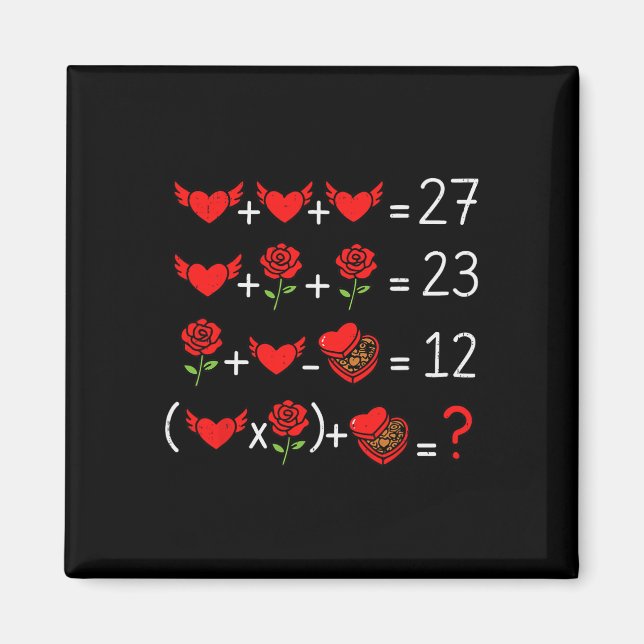 Imã Matemática Matemático Geek Divertido Dia dos Namor (Frente)