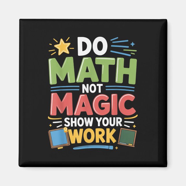 Imã Matemática Não Magia Professora De Matemática De V (Frente)