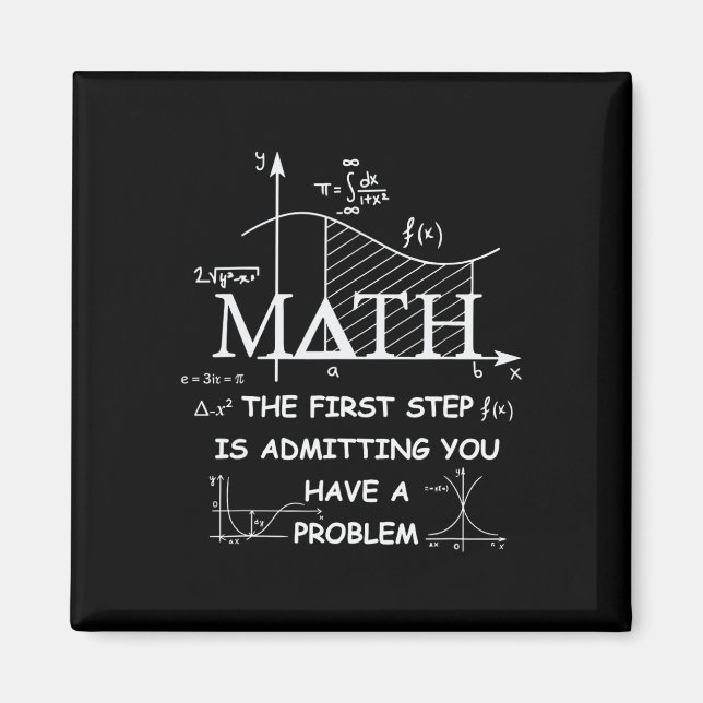 Imã Matemática O Primeiro Passo É Admitir Que Você Tem (Frente)