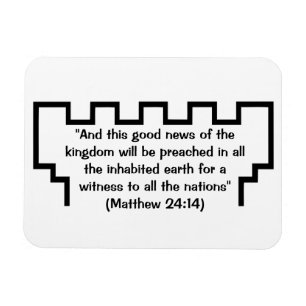 Ímã Mateus 24:14 Magnet, Torre de Vigilância da Testem