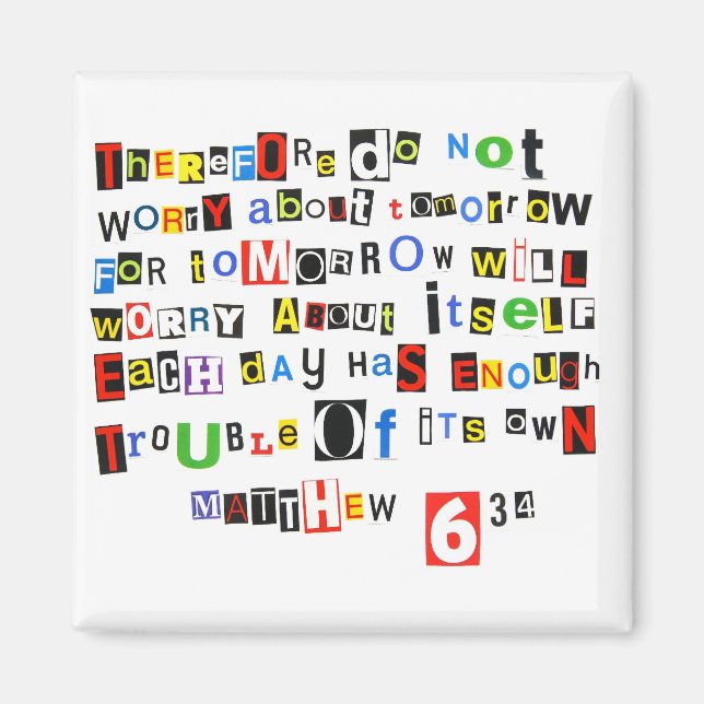 Imã Mateus 6:34 (Frente)