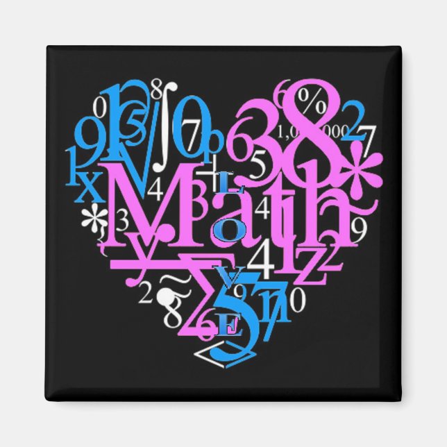 Imã Math Love (Frente)