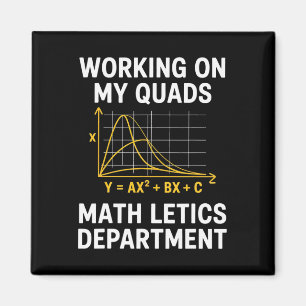 Imã Mathletics Trabalhando Meus Quadríceps Álgebra Álg