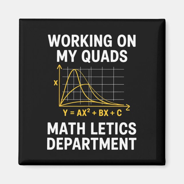 Imã Mathletics Trabalhando Meus Quadríceps Álgebra Álg (Frente)