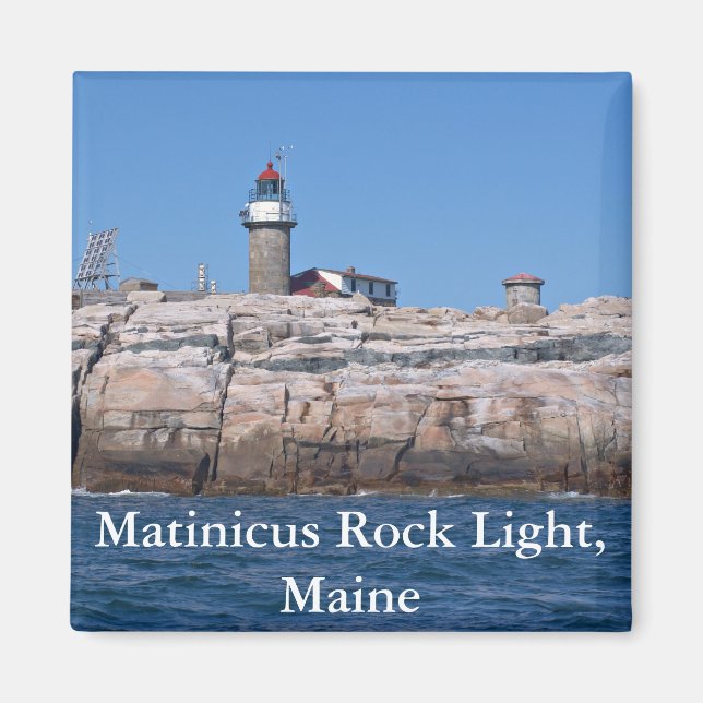 Imã Matinicus Rock Light, Maine Magnet (Frente)