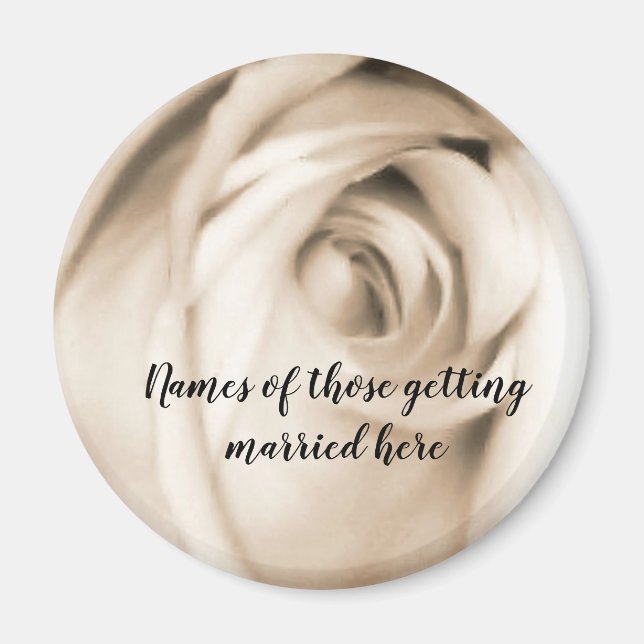 Imã Matizes de rosa de baunilha (Frente)