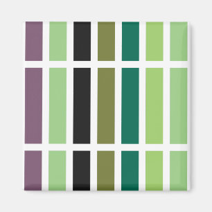 Imã Matizes Pretos Roxos Verdes