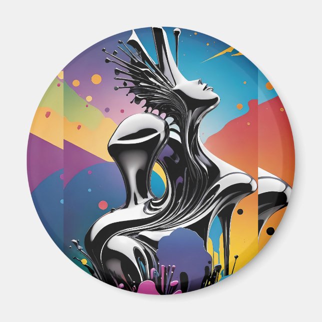 Imã Matriz de Freak - Arte Surreal do Ken Gage (Frente)