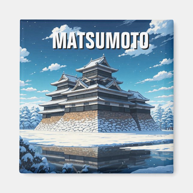 Imã Matsumoto Castle Japan Winter (Frente)