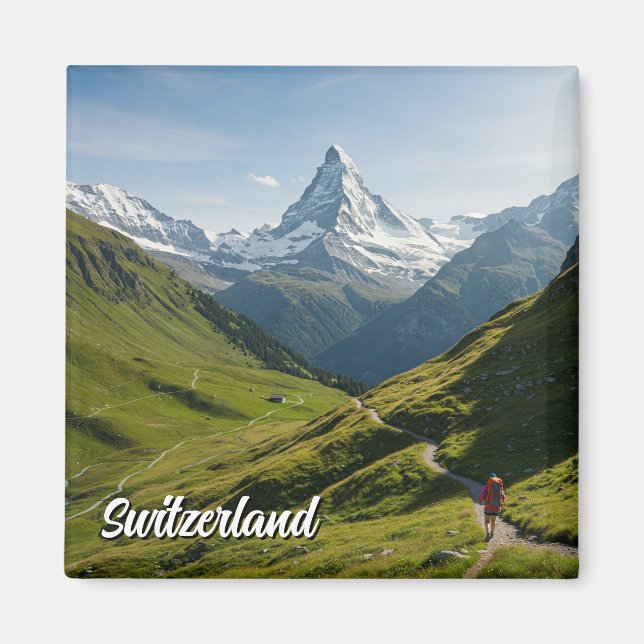 Imã Matterhorn de Suiça de caminhada (Frente)