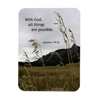 Ímã Matthew 19:26 com Deus, todas as coisas são possív