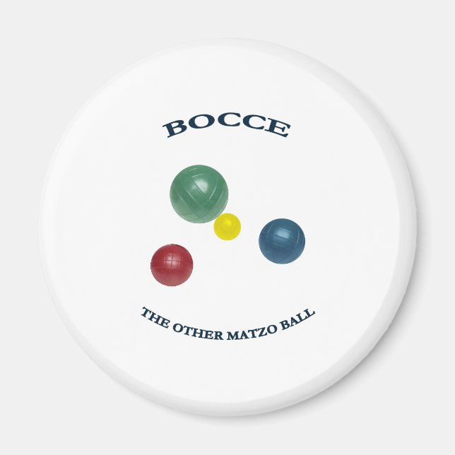 Imã Matzo Bocce Ball (Frente)