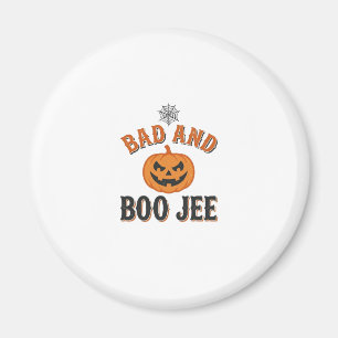 Imã Mau E Boo Jee Abóbora De Halloween Gráfica_1