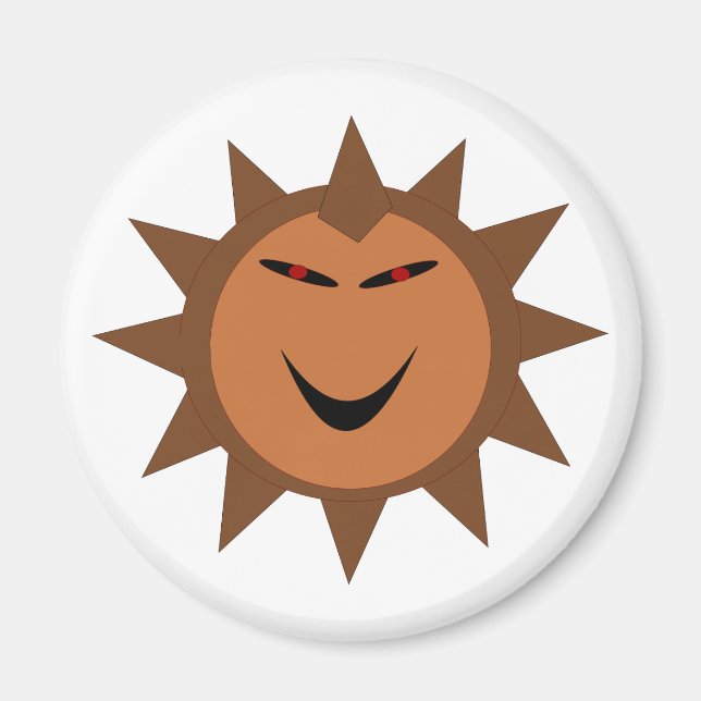 Imã Mau Hedgehog Gótico Kawaii Magnet (Frente)