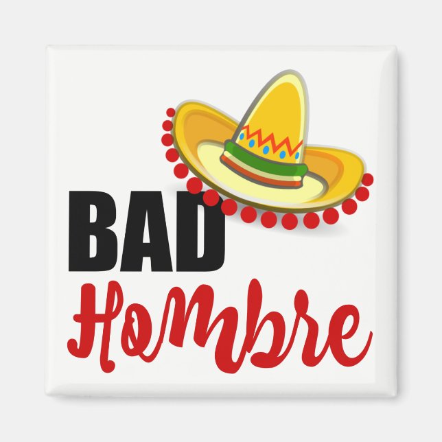 Imã Mau Hombre Colorful Sombrero (Frente)