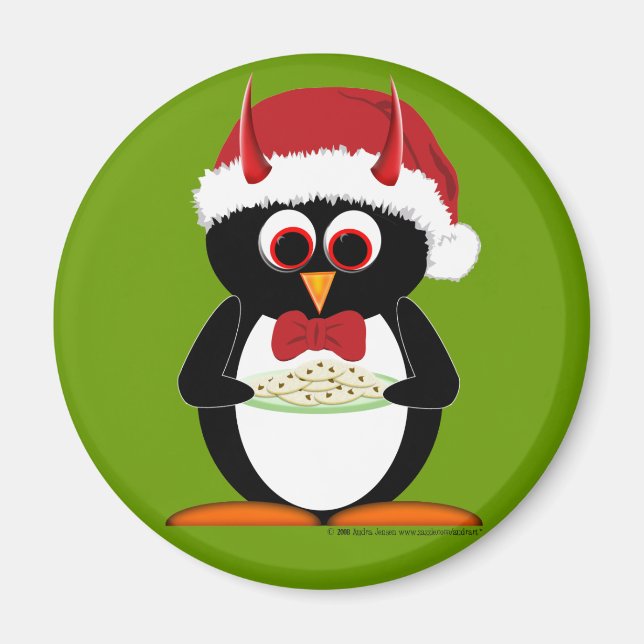 Imã Mau Penguin Stoffer Magnets (Frente)