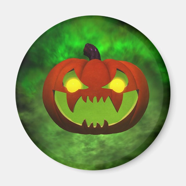 Imã Mau Spooky HalloweenPumpkin (Frente)