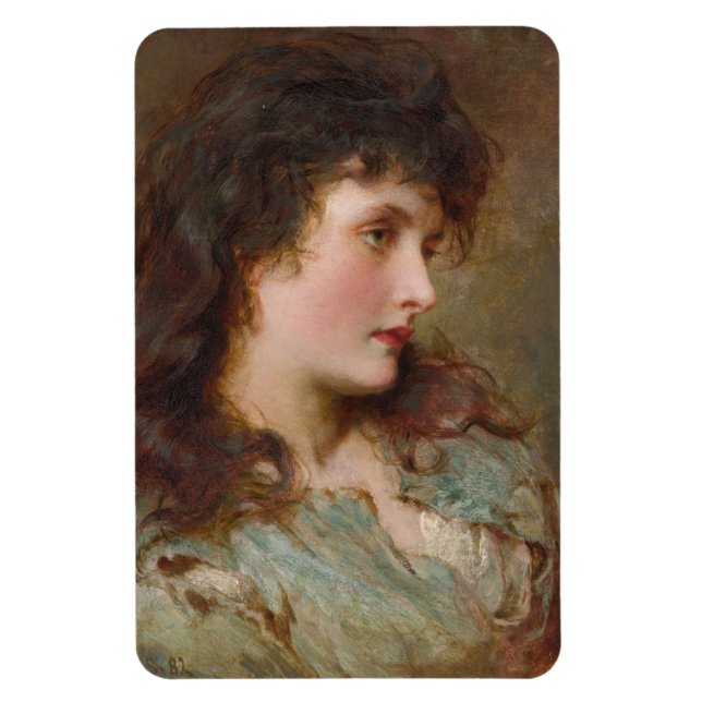 Ímã Maud (Retrato Feminino Elegante) (Vertical)