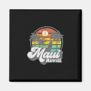 Imã Maui Havaí Havaiano Praia Surf 70 Vintage Camiseta